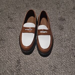 Express Brown and White Men's Loafers